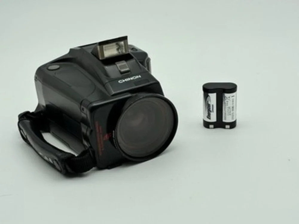 Chinon 35mm Film Camera w/ Built-In Flash – Tested, Not Film Tested